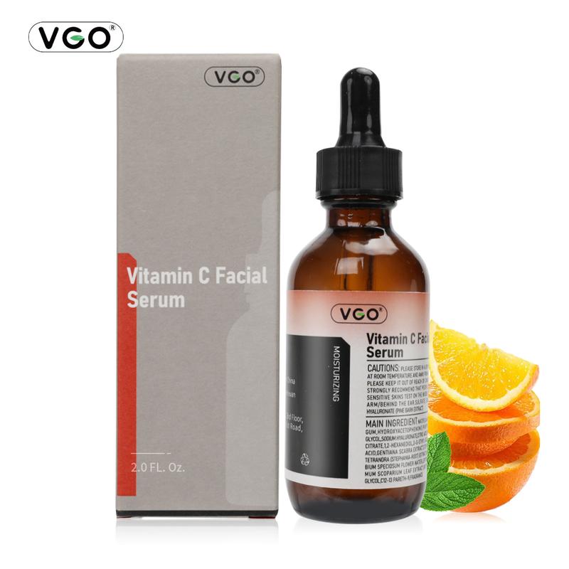 VGO Skin Care Set, with Snail Mucin 92% Moisturizer 1.76 Oz & Vitamin C Serum 1.01Oz vgo essence