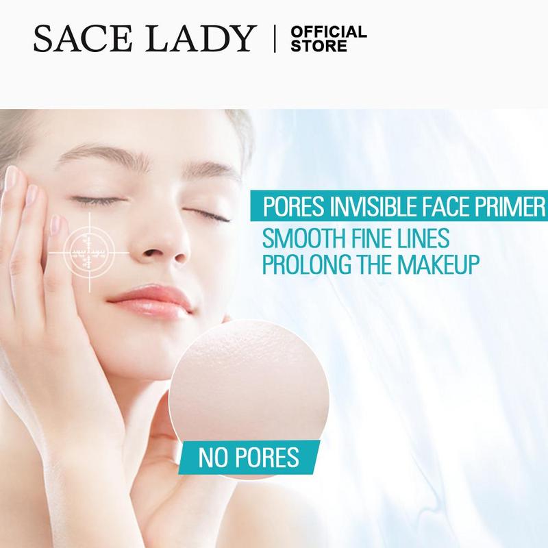 SACE LADY Invisible Pore Foundation, 1 Count Primer Matte Oil-control Smooth Face Primer Gel for Women Make Up Travel Size