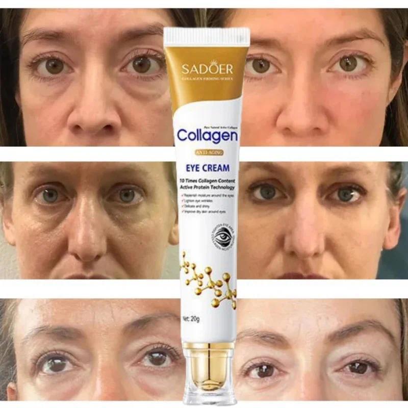 Instant Eye Bag Removal Cream Removal Wrinkles Firming Skin Collagen Fade Fine Lines Brighten Dark Circle Anti Puffiness