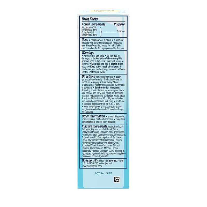 Neutrogena Hydro Boost Hyaluronic Acid Facial Moisturizer with Broad Spectrum SPF 50 Sunscreen, Daily Water Gel Face Moisturizer to Hydrate & Soothe Dry Skin, Fragrance-Free, 1.7 Fl. Oz No brand