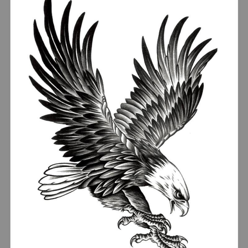 Eagle Pattern Temporary Tattoo Sticker, Creative Fake Tattoo Sticker, Body Art Decoration for Men & Women