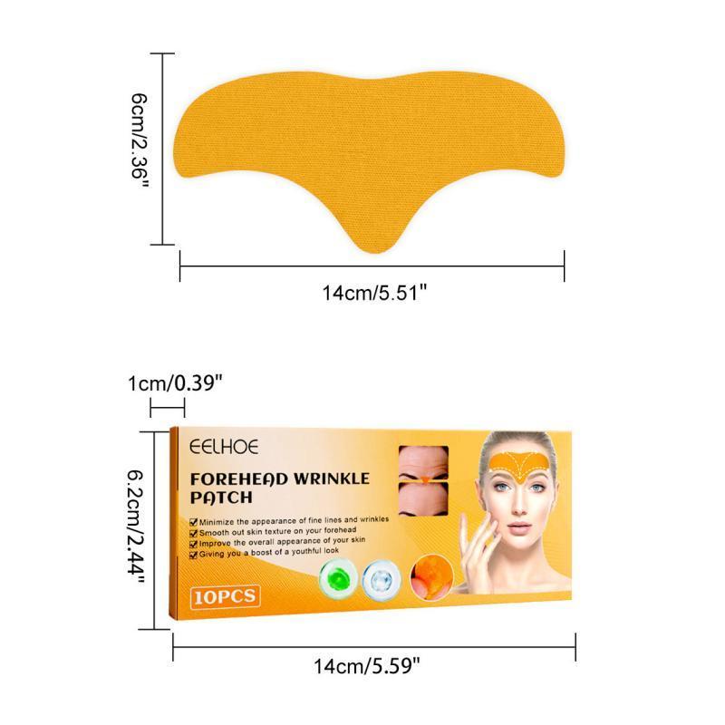 Smooth Forehead Patch, 10pcs box Hydrating Forehead Care Patch for Improving Skin Elasticity, Multi-use Facial Skin Care Products