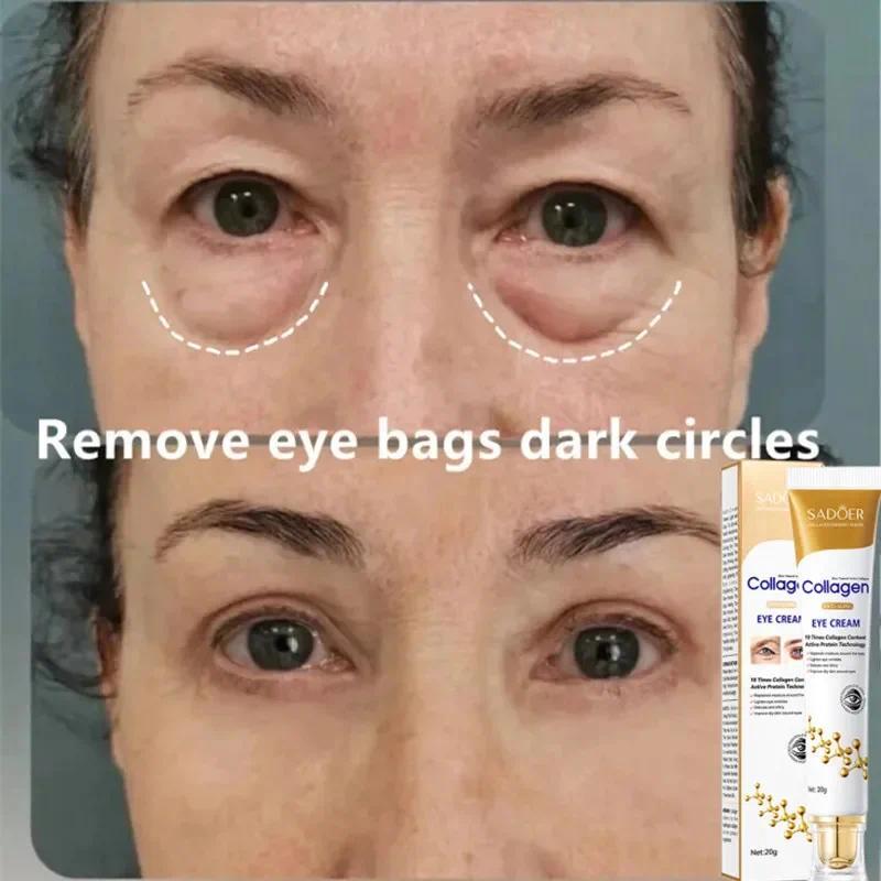 Instant Eye Bag Removal Cream Removal Wrinkles Firming Skin Collagen Fade Fine Lines Brighten Dark Circle Anti Puffiness