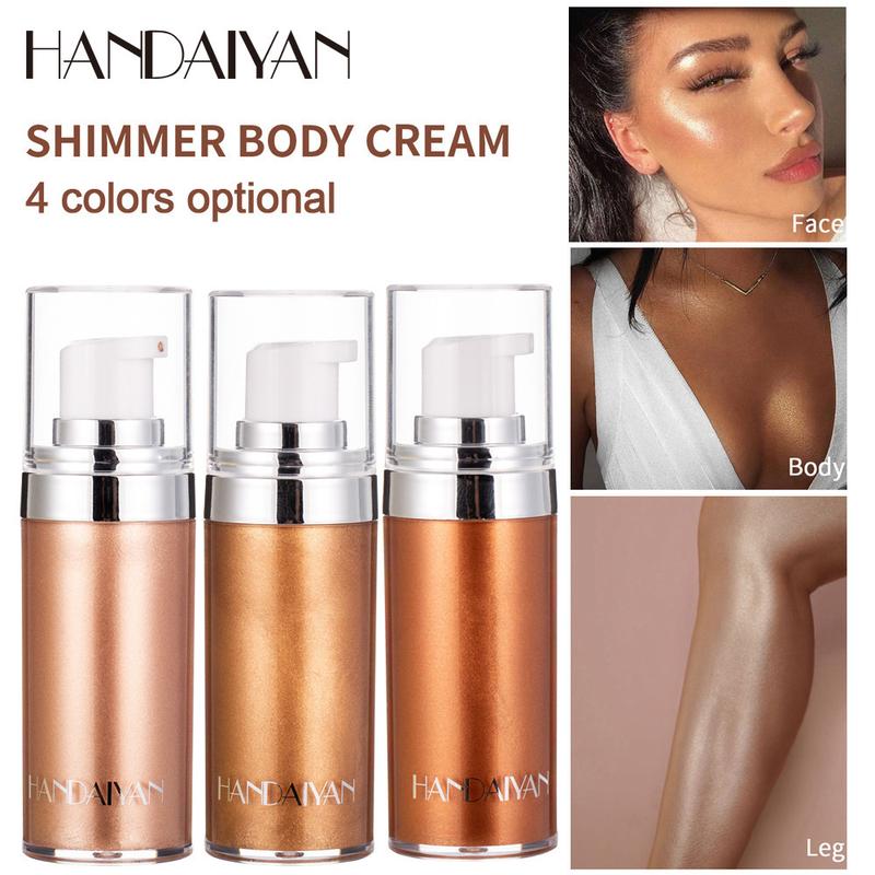 HANDAIYAN Body Highlighter Liquid Beach Facial Liquid Lotion Whole Body Brightening Fine Skin Highlighter Oil