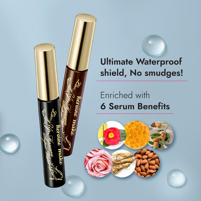 [Heroine Make Official Store] KissMe Heroine Make Long UP Mascara Super Waterproof, 24 hours Curl-Hold, Beauty Serum Essence contained everyday curl mascara viral  mascara waterproof mascara