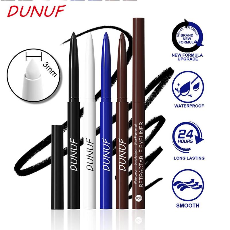 Long Lasting Eyeliner Gel Pen, 4 Counts Waterproof Eyeliner, Easy Coloring Eyeliner, Professional Daily Makeup Accessories