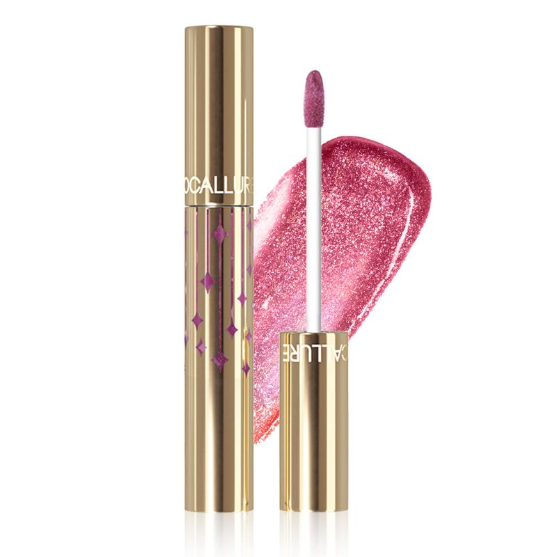 Focallure Born Shine Glitter Lip Gloss Glossy Shimmery Liquid Lipstick - Natural Hydration for Moisturized Lips