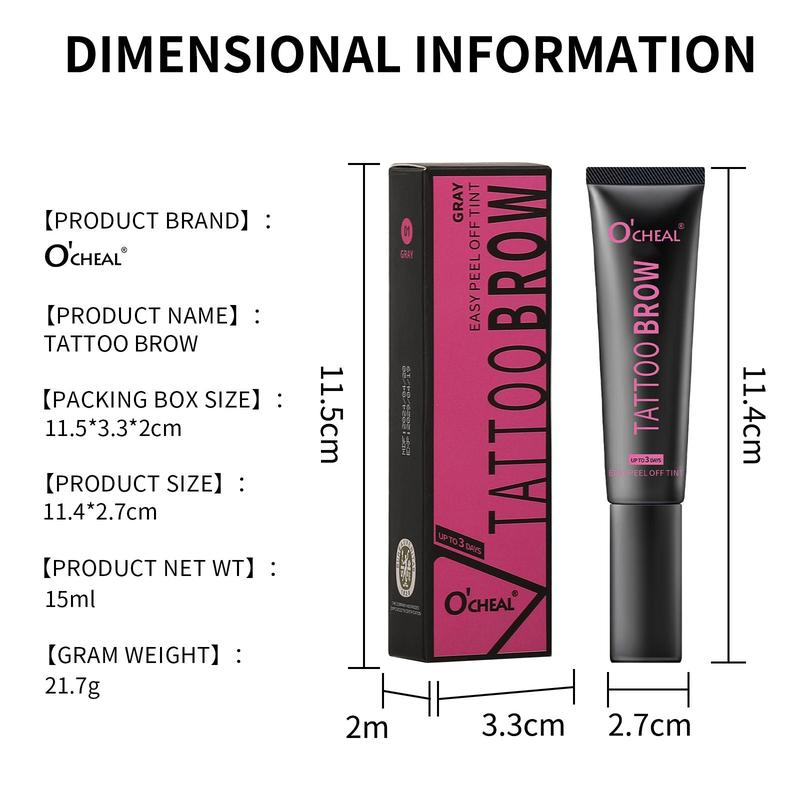 Waterproof Long Lasting Eyebrow Cream, 1 Set Eyebrow Dye Tint Fast Gel Eyelash Kit, Eye Brow Makeup, Professional Eye Makeup Products, Christmas Gift