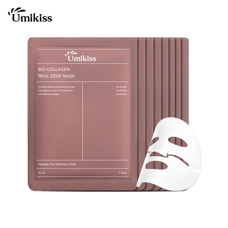 [8-pack only 17.99!!!] Bio-Collagen Real Deep Mask, Hydrating Overnight Hydrogel Mask, Pore Minimizing, Elasticity Improvement, 34ml x4ea