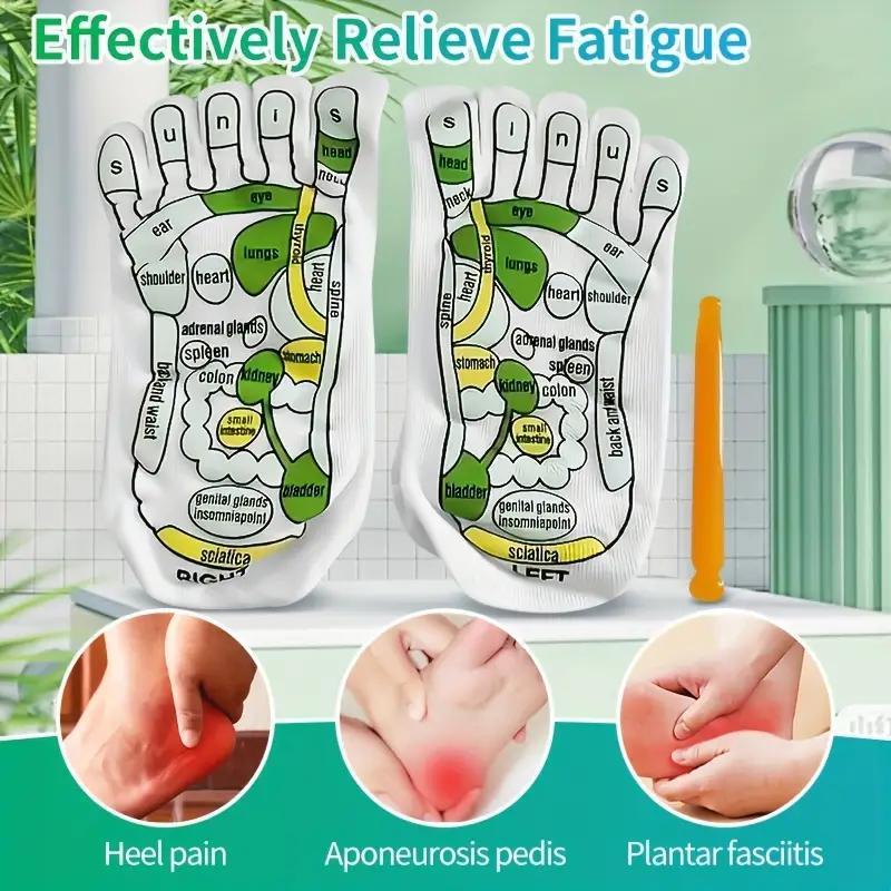 Foot Massage Socks Set, 3 Counts set Foot Massage Socks & Massage Stick, Foot Acupoint Manual Massage Tools for Foot Care, Body Care, Home Products