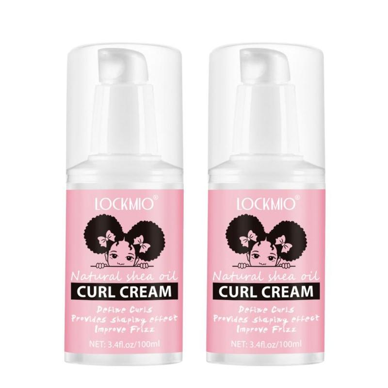 Hair Curl Cream, 2 Counts set Moisturizing Hair Curl Defining Cream, Hair Styling Cream, Hair Care & Styling Product for Women & Girls