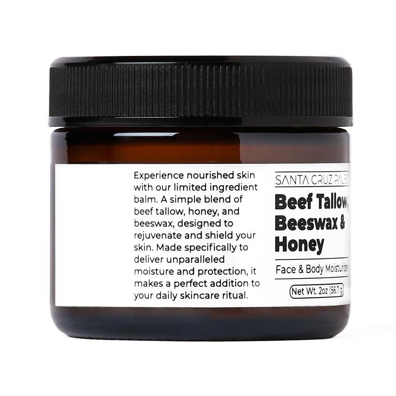 Beef Tallow Beeswax and Honey Face Moisturizer for Acne(new packaging)