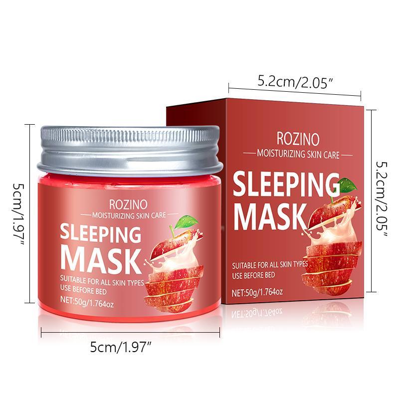 Apple Sleeping Mask, Moisturizing & Smoothing Facial Mask, Wash Free Facial Mask, Skin Care Product for Women & Men