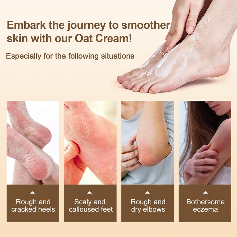 [Cyber Week]Grocerism 50% Urea Cream with Oat Extract Foot & Hand Cream, Hyaluronic Acid, Aloe Vera for Hydration, Callus Removal, for Cracked Heel