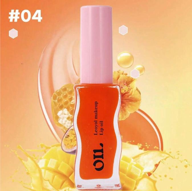 Leoyol Fruit Honey Essence Lip Oil Lasting Moisturizing Lightens Lip Lines Lip Gloss Transparent Pearlescent Lip Glaze