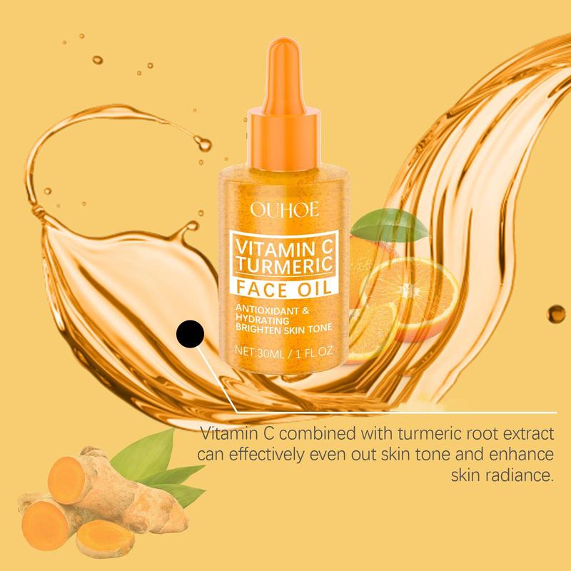 Vitamin C Face Oil, 2 Boxes Moisturizing & Hydrating Facial Essential Oil, Brightening Face Oil, Daily Skincare Product for Women & Men