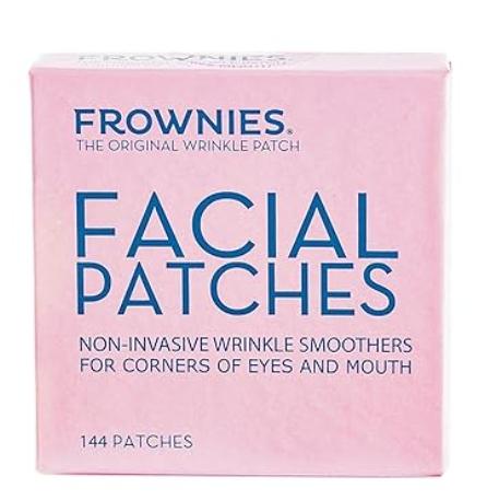 Frownies Forehead and Between the Eyes Wrinkle Patches - Hypoallergenic Facial Patches to Smooth & Soften Forehead Wrinkles & Eleven Lines - For Overnight Use, 144 Patches Relaxing Comfort