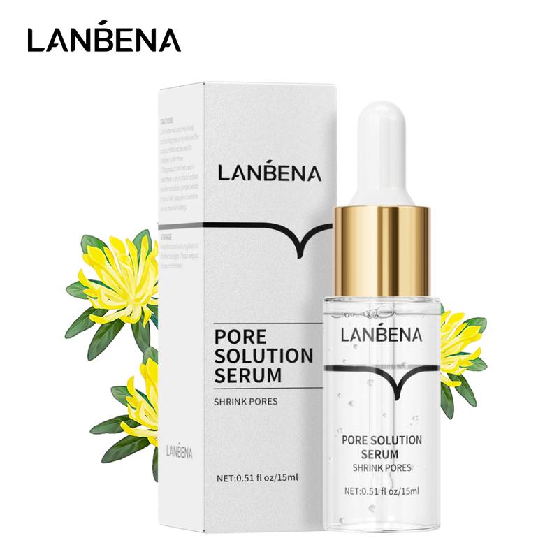 LANBENA Pore Skin Care Serum Facial Essence Dry Skin Sensitive Alcohol Free Moisturize Smooth Delicate Skin Repair Flower Moisture Firming Comfort