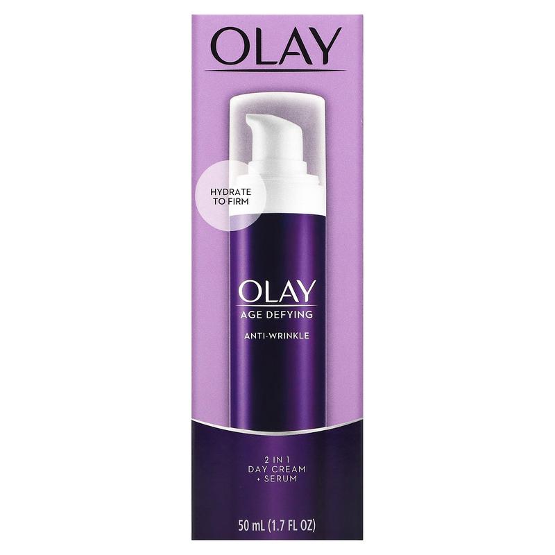 Olay Age Defying, Anti-Wrinkle, 2 In 1 Day Cream + Serum, 1.7 fl oz (50 ml)