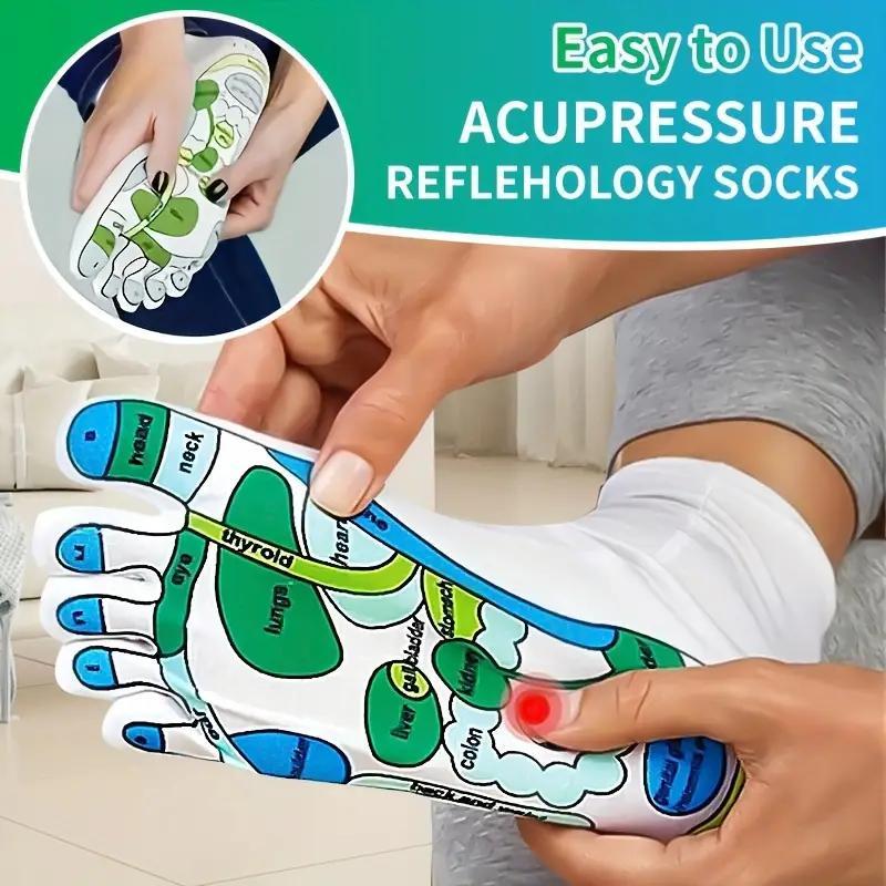 Foot Massage Socks Set, 3 Counts set Foot Massage Socks & Massage Stick, Foot Acupoint Manual Massage Tools for Foot Care, Body Care, Home Products