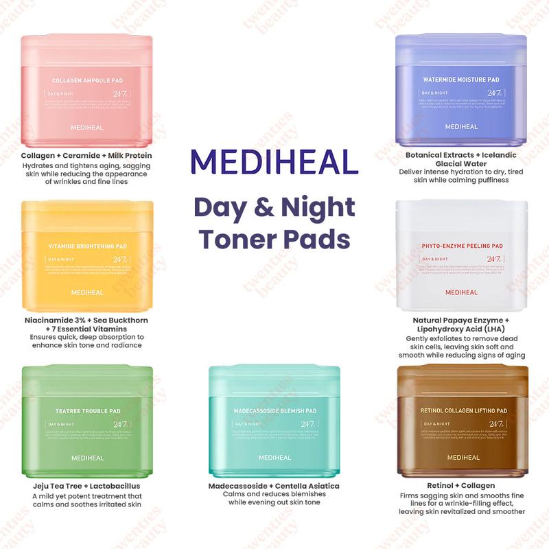 MEDIHEAL Toner Pad and Derma Modeling Pack Bundle