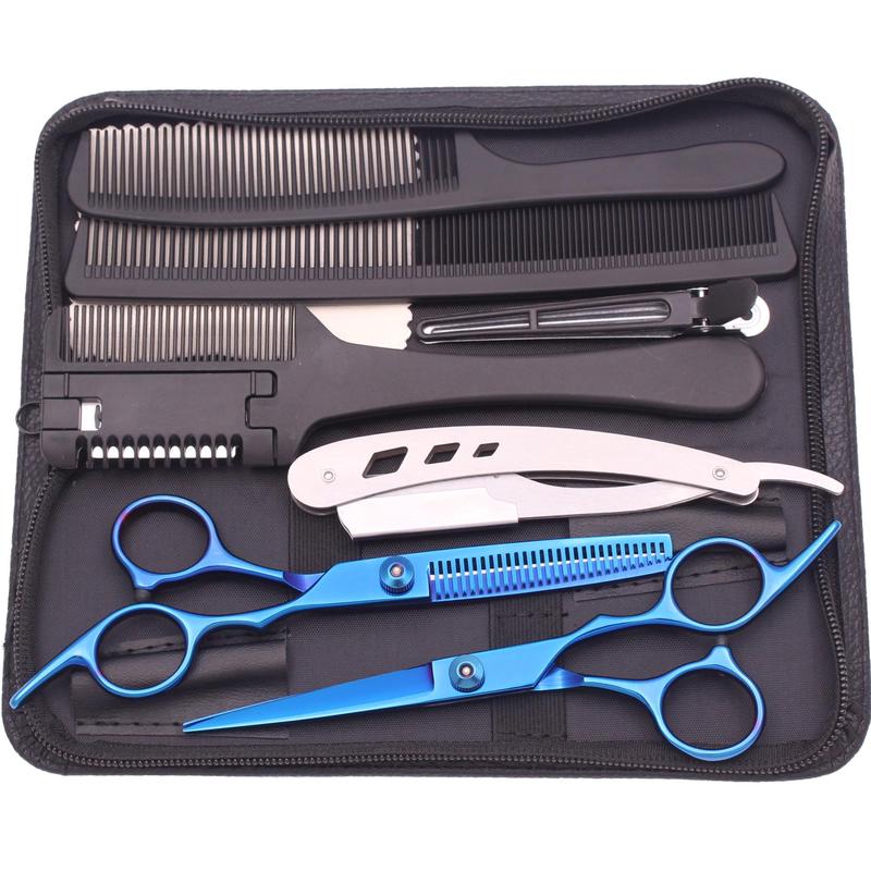 Hair Styling Tool Set, Hair Cutting Tool Set, Professional Hairdressing Scissors for Salon & Barber Shop, Hair Products, Heatless Styling Tools for Women & Men