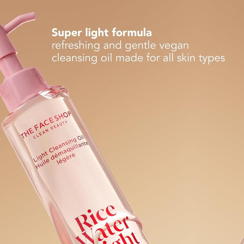 THE FACE SHOP Rice Water Bright Light Facial Cleansing Oil Cleanser Lightweight