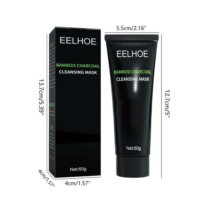 EELHOE Bamboo Charcoal Cleansing Mask, natural plant ingredients, deep pore cleansing mask, gentle, non-irritating, suitable for all skin types