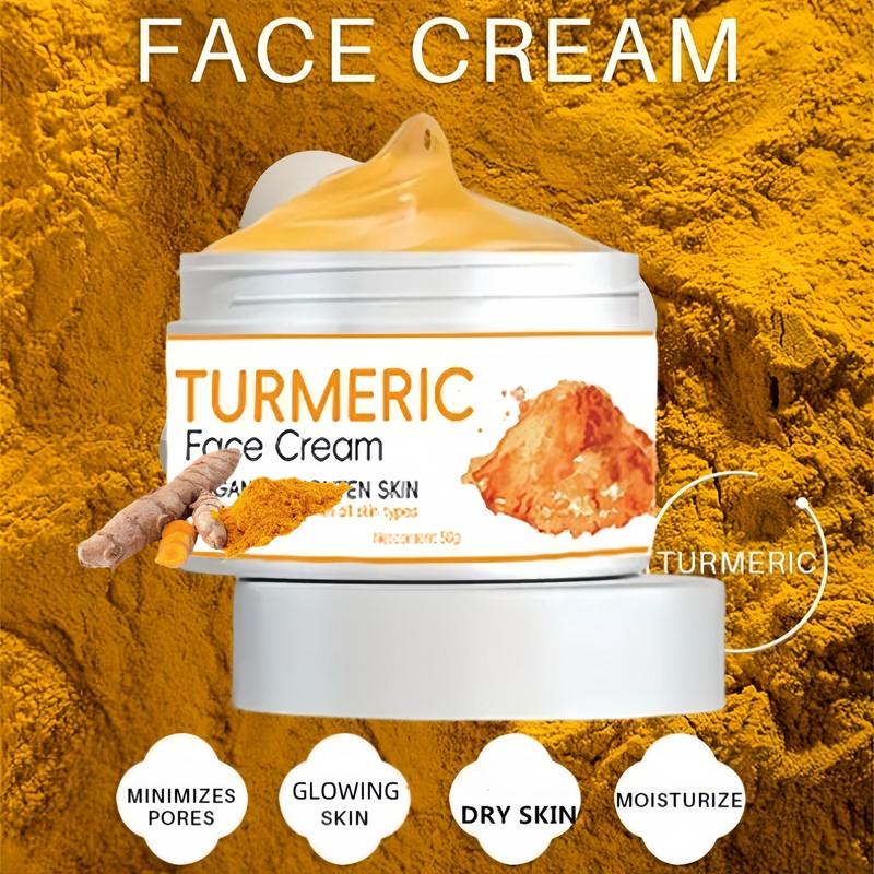 Turmeric Skin Care Kit for Christmas Gift, 2 Counts Turmeric Soap & 1 Count Turmeric Oil & 1 Count Face Cream, Daily Skin Care Sets for Men & Women All Skin Types